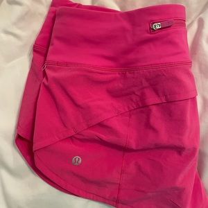 Sonic Pink Lululemon Speed Up Shorts
